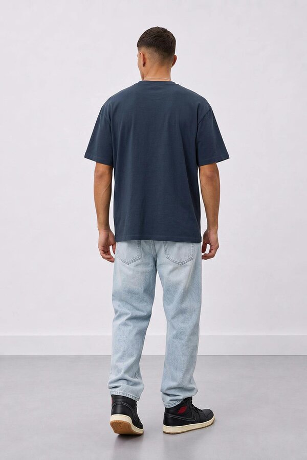London Attitude Retro Graphic Oversized Heavyweight Streetwear T-Shirt