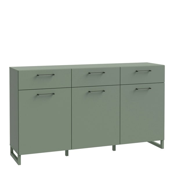 Furniture To Go Sali 3 Door 3 Drawer Chest in Sage Green