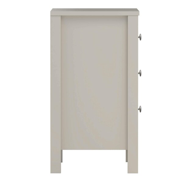 Wyld Haus Gossmere Natural Cashmere Bedside Table 3 Drawers