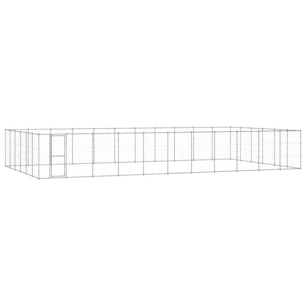 Berkfield Outdoor Dog Kennel Galvanised Steel 79.86 m�__