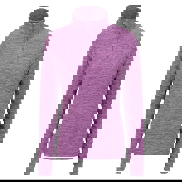 Mountain Warehouse Womens/Ladies Snowdon Melange Fleece Top - Dusky Wine