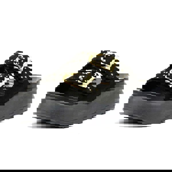 Desert Fleur Girasol Nubuck Women's Black Sandals