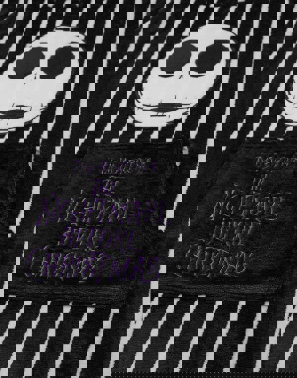 Disney The Nightmare Before Christmas Unisex Kids Black Jack Skellington Blanket Hoodie (One Size)