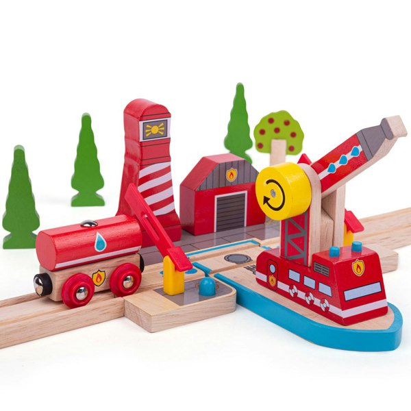 Bigjigs Rail Wooden Fire Sea Rescue