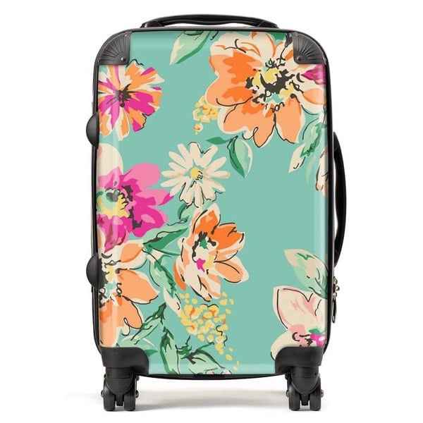 Warren Reed Bright Flower Sketch Suitcase