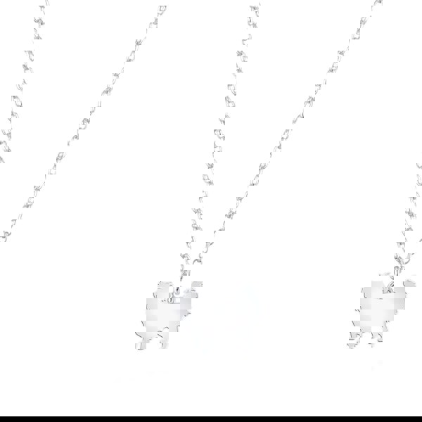 Japanese Chin Silhouette Silver Necklace - Personalised - MYLEE London
