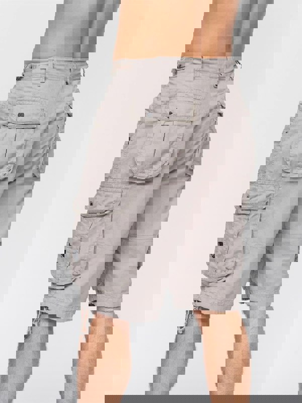 Crosshatch Jimster Combat Shorts Light Grey