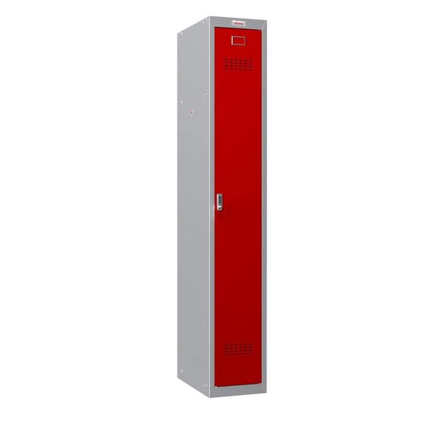 Phoenix Safe Phoenix PL 300D Series PL1133GRE 1 Column 1 Door Personal locker in Red with Electronic Lock