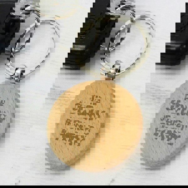 Personalised Memento Company Personalised This...Belongs To Wooden Keyring