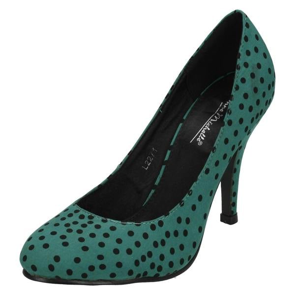 Anne Michelle Ladies Anne Michelle Polka Dot Court Shoes