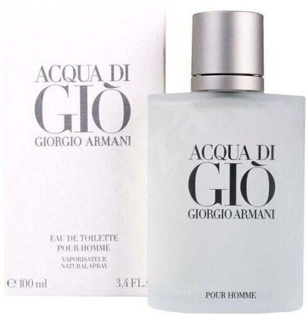 Giorgio Armani Acqua Di Gio 100ml Eau De Toilette EDT Rechargeable Refillable Spray For Him