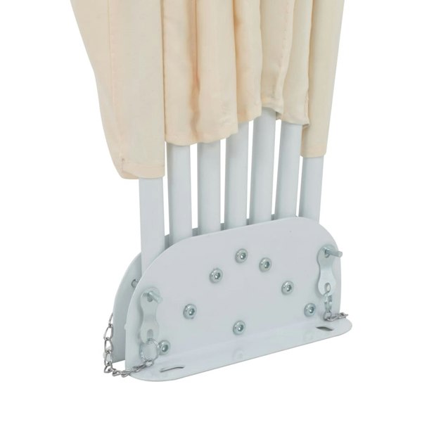 Berkfield Collapsible Terrace Side Awning Cream 200 cm