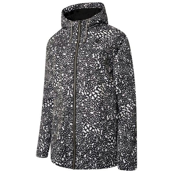 Dare 2B Womens The Laura Whitmore Edit - Deviation II Dotted Waterproof Jacket - Black/White