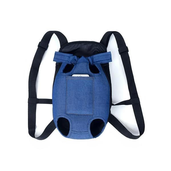 Anywags Anypet Pet Carrier Small Denim Blue Denim Backpack for Outdoor Travel With Front Pocket for Small Size Pets