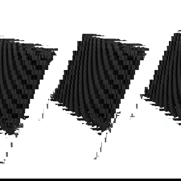 Monstershop Traditional 3 Column Radiator - 600 x 1192mm - Black