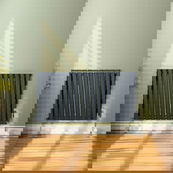 Monstershop Oval Column Radiator – 600mm x 1200mm – Anthracite Grey