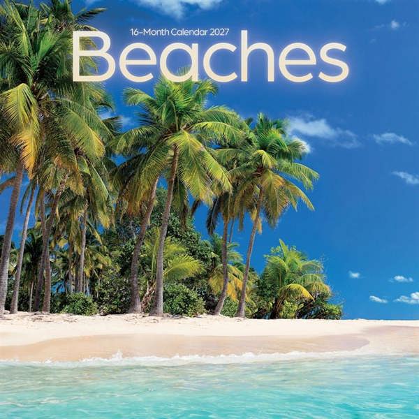 Beaches Calendar 2027, Wall Calendars, Month To View, Travel, Gift