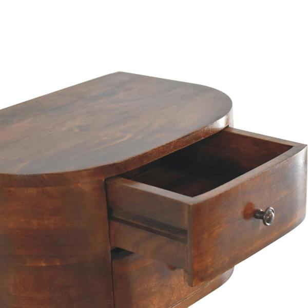 Artisan Furniture Solid Wood Lunar 2 Drawer Floating Bedside