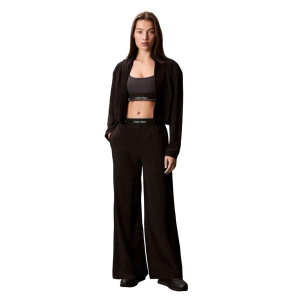 Calvin Klein Womens/Ladies Wide Leg Joggers - Black - 