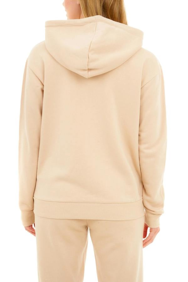 Smart Living Women's Stylish Zip-Up Hoodie with Pockets - Cozy Casual Wear - Stone