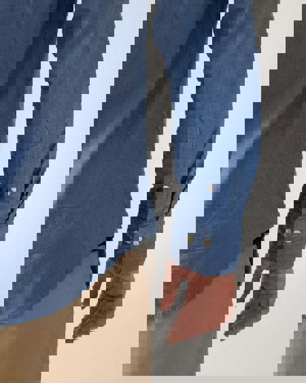 GANT Mens Slim Fit Long Sleeve Oxford Shirt - 407 Rich Blue