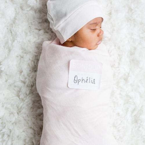 Lulujo - Hello World Bamboo Hat and Swaddle Gift Set - Pink