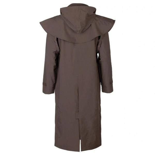 Rydale Bramham Ladies Full Length Coat in dark brown, back view