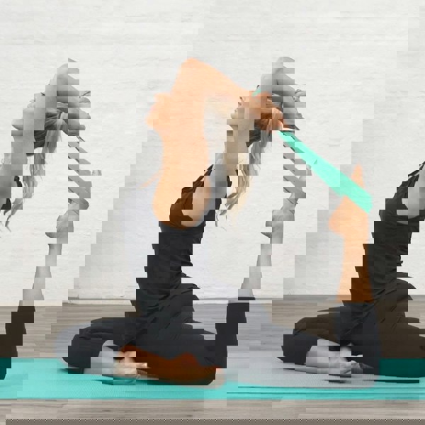 Myga 2-in-1 Yoga Belt Strap Available in 6 Colours: Turquoise, Black, Dusty Pink, Royal Blue, Plum, and Grey