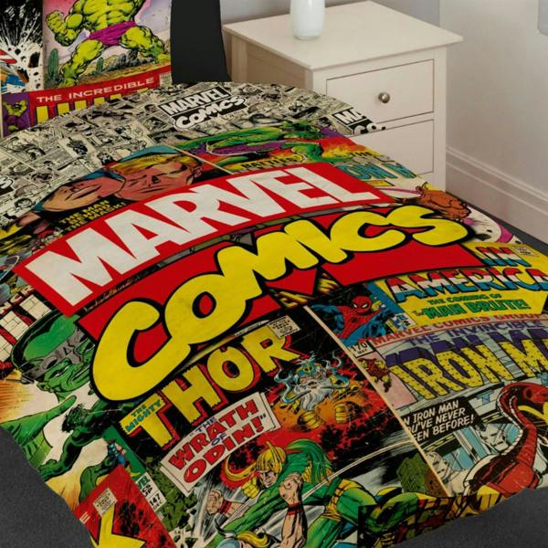 Avengers Comics Multi Duvet Cover Set