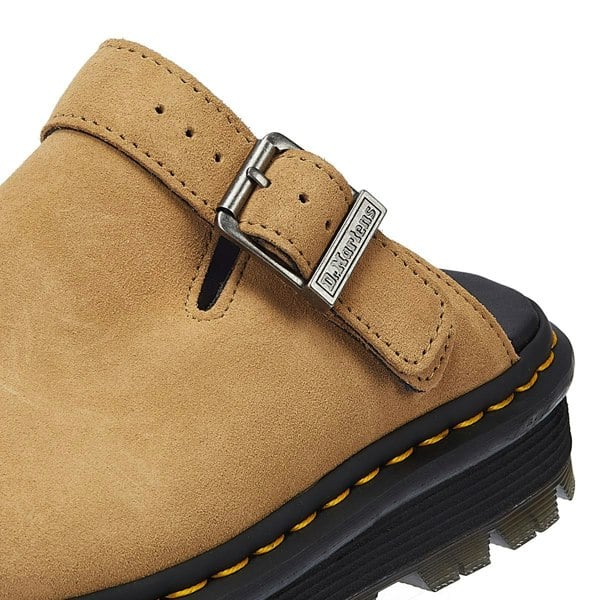 Dr. Martens Zebzag Mule EH Suede Savannah Tan Clogs