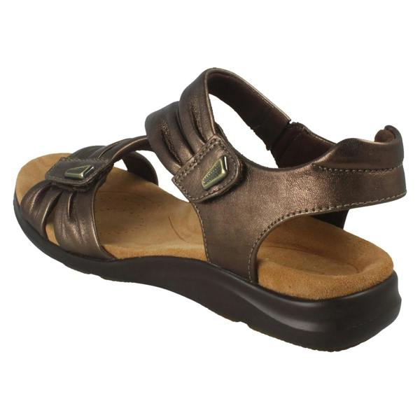 Clarks Ladies Clarks Casual Hook and Loop Sandals Kitly Ave
