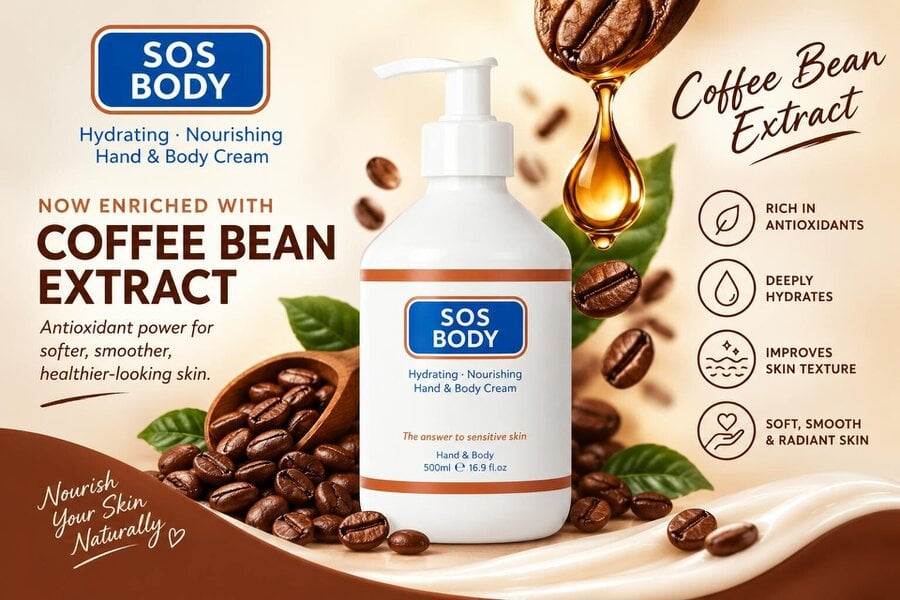 SOS Serum Skincare SOS Body - Hand & Body Lotion 500ml