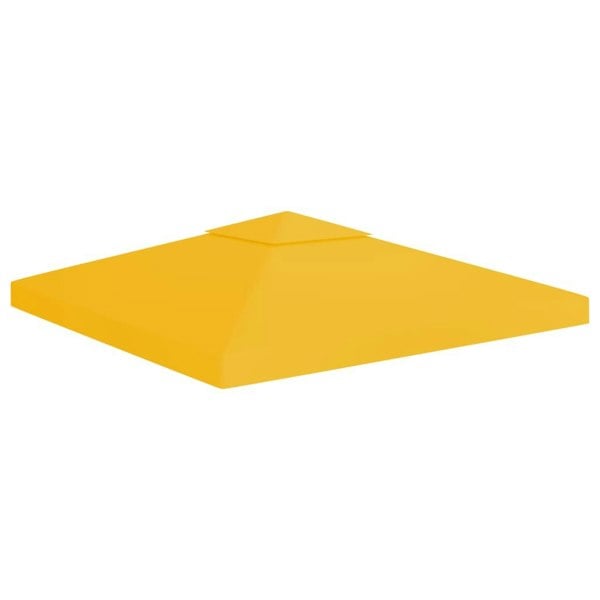 Berkfield 2-Tier Gazebo Top Cover 310 g/ma_ 3x3 m Yellow