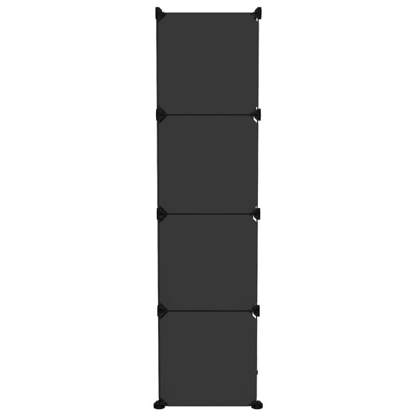 Berkfield Storage Cube Organiser with 9 Cubes Black PP