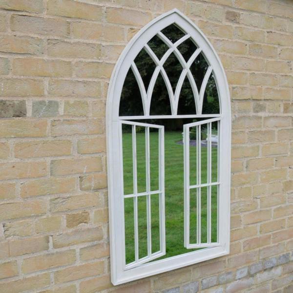 Large Window Wall Mounted  Vintage Design Mirror for Garden or Home