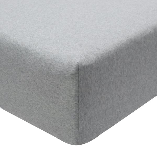 Smart Living Jersey Melange Polycotton Fitted Bedsheet or Pillowcase - Grey