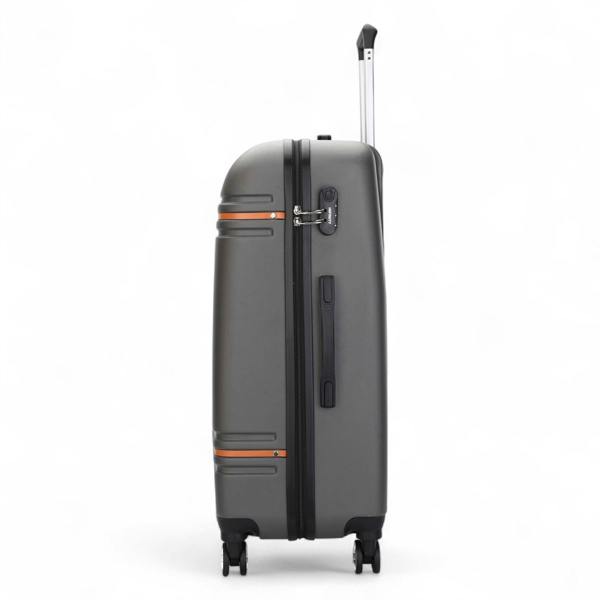 Infinity Luggage Hard Shell Modern Dual 4 Wheel Luggage Suitcase Set