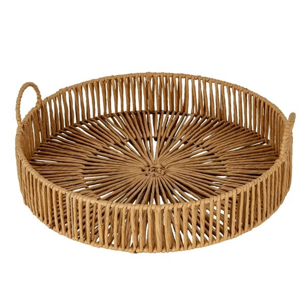 Hill Interiors Wicker Tray - Brown