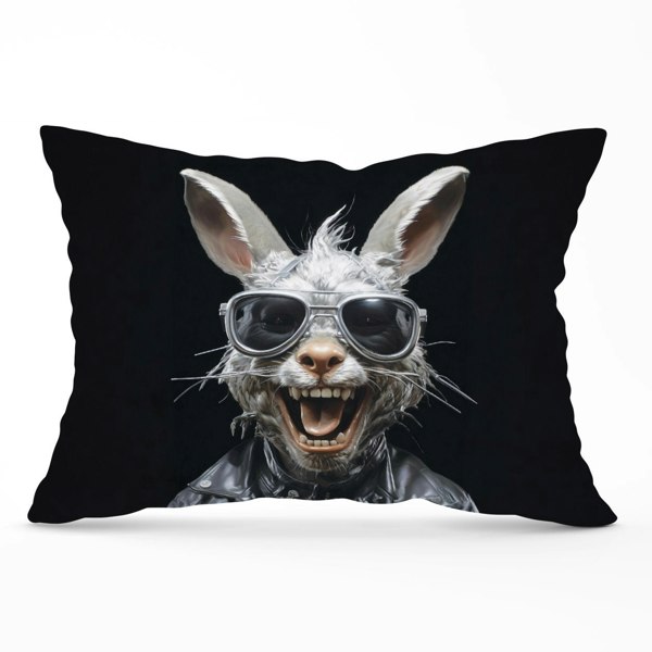 Warren Reed Funky Rabbit Face Cushions