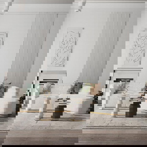 Welby Three Seater Sofa, White-Weilai Concept-Weilai Concept