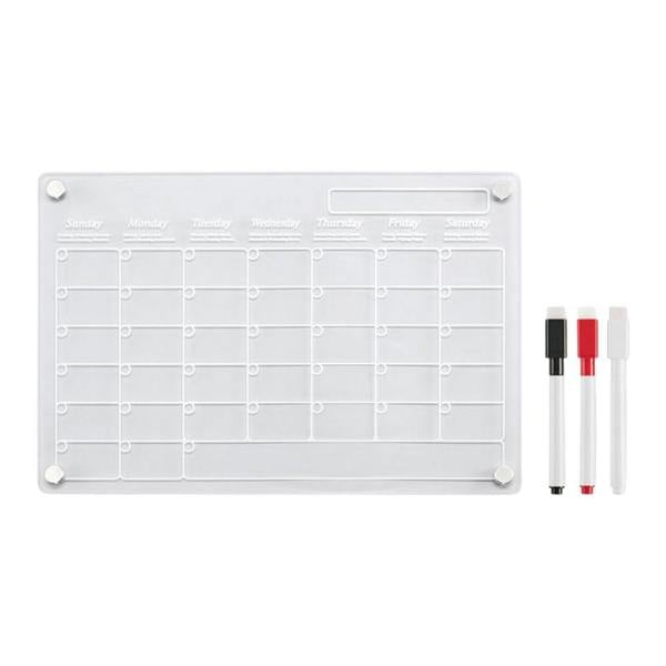 MidOcean Arcylic Magnetic A4 Wall Planner - Transparent - 