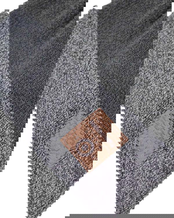 Lambretta Knitted Fleece Turn Up Bobble Skater Style Beanie Hat