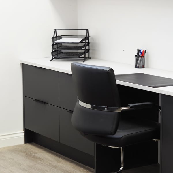 Handle & Home 190mm Matt Black Edge Mount Profile Handle