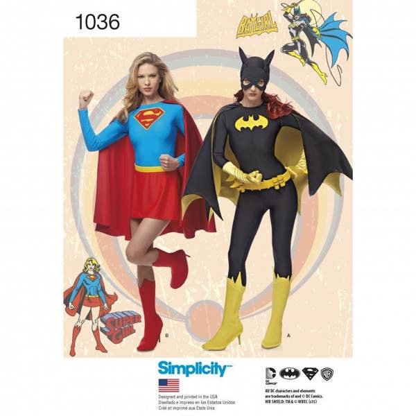 Simplicity Sewing Pattern 1036, Costumes for Women, H5 (6-8-10-12-14) - Intermediate