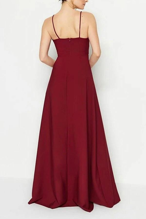 Bridal Strapless Sweetheart Neckline A-Line Maxi Dress