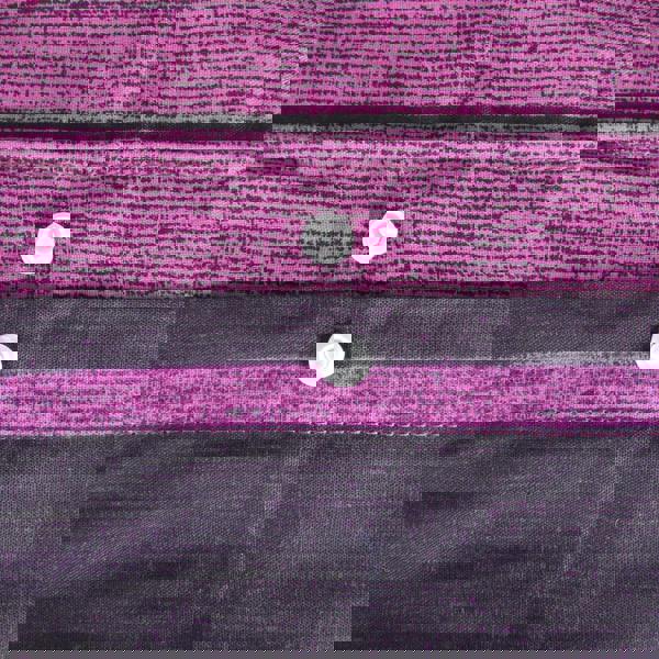 Smart Living Reversible Polycotton Textured Stripe Duvet Cover and Pillowcase Set - Purple