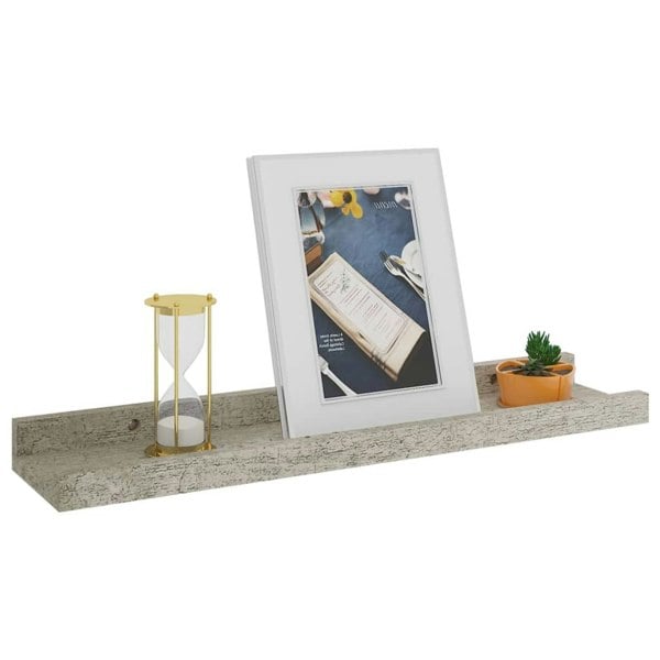 Berkfield Wall Shelves 4 pcs Concrete Grey 40x9x3 cm