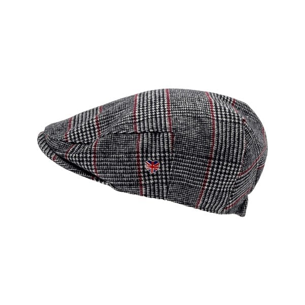 Arthur Tweed Flat Cap - Unisex, Elasticated Back, Wool Mix Fabric