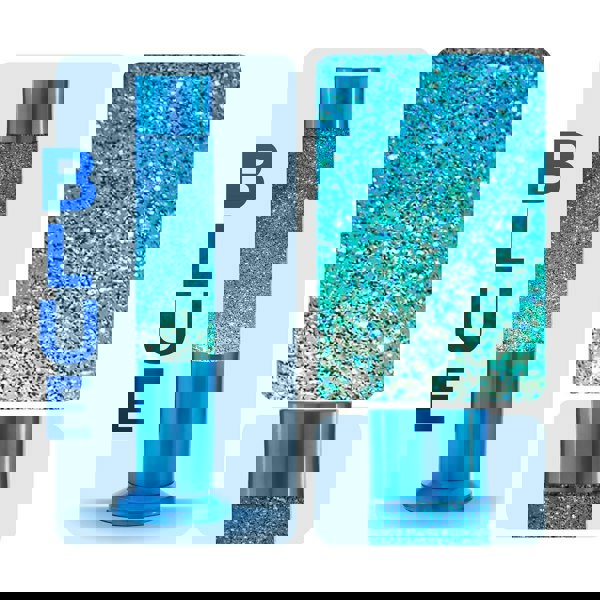 Nova Baby Blue Glitter Lamp