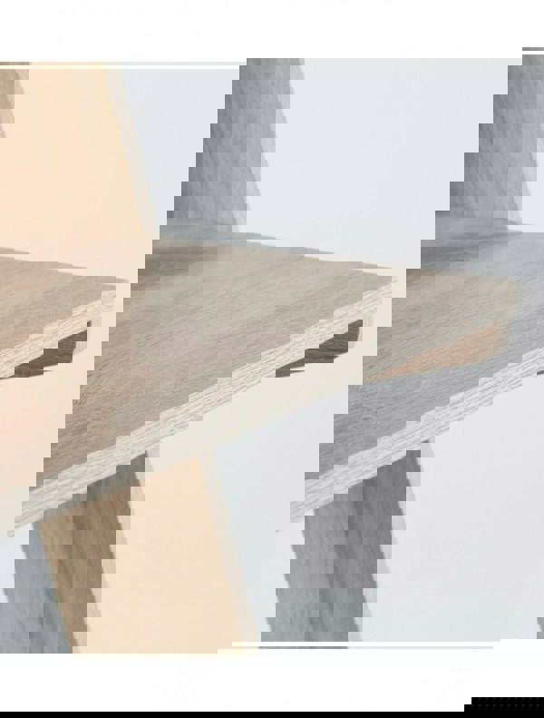 Dorel Home Arizona Desk with 2 Shelves Light Oak